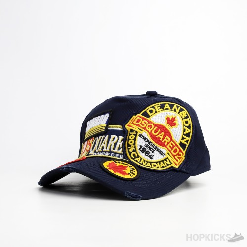 Dsquared2 Canadian Patch Cargo Baseball Navy Cap